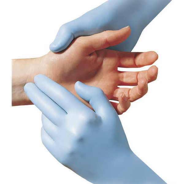 9905PF, Disposable Gloves, 6 mil Palm, Nitrile, 11 in L, Powder-Free, XL (10),