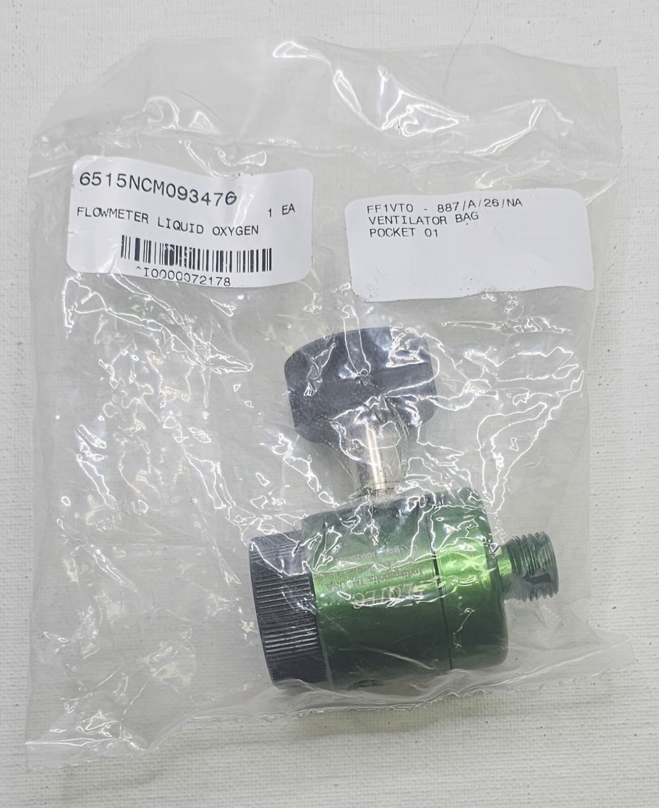 FLOTEC F10-3C0M3 MRI COMPATIBLE & SAFE LIQUID OXYGEN FLOWMETER – BRAND NEW