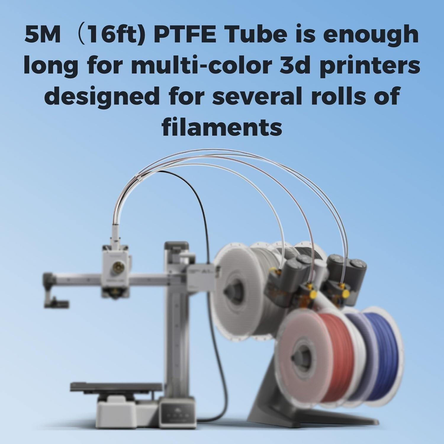 High-Performance 5M PTFE Tube 2.5mm ID & 4mm OD for 3D Printing Essentials