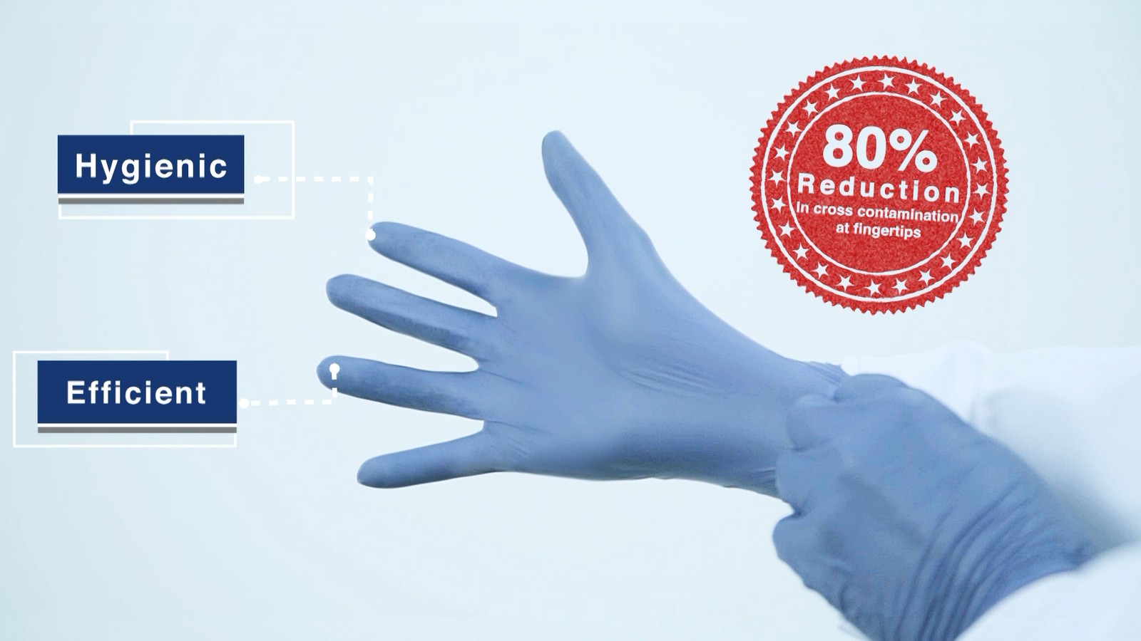 3308-300P Nitrile Powder Free Exam Gloves 2.0mil Large 300 Count – Blue