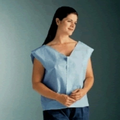 *100-Pieces* Graham Medical «30 x 21» Exam Cape Tissue/Poly/Tissue Blue 204