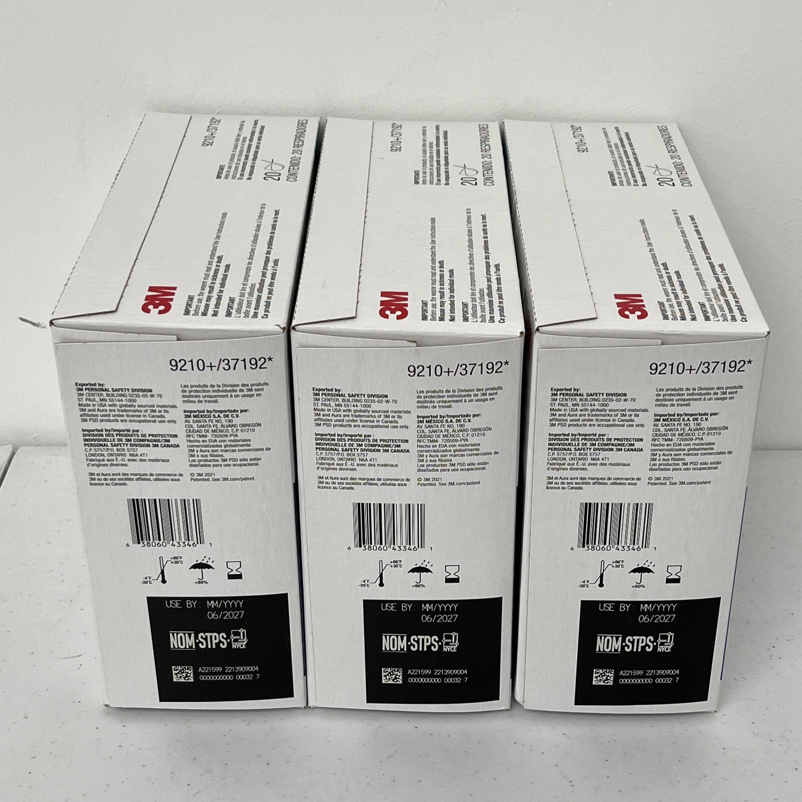 3M AURA 9210 PARTICULATE RESPIRATOR N95 MASKS 3x20pcs/Box (60) **AUTHENTIC**