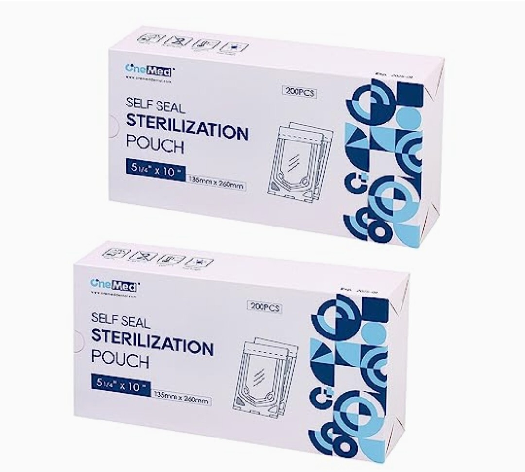 400(2 boxes) 5.25″ x 10″ Dental Sterilization Pouches Sterilizer Autoclave Bags
