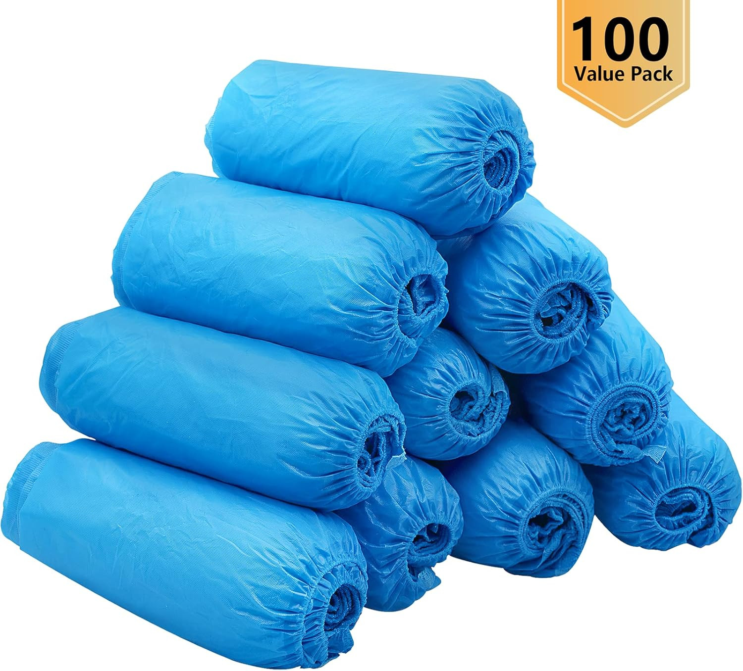 Shoe Covers Disposable Non-slip for Indoors -100 Pieces (50 Pairs) Waterproof Pr