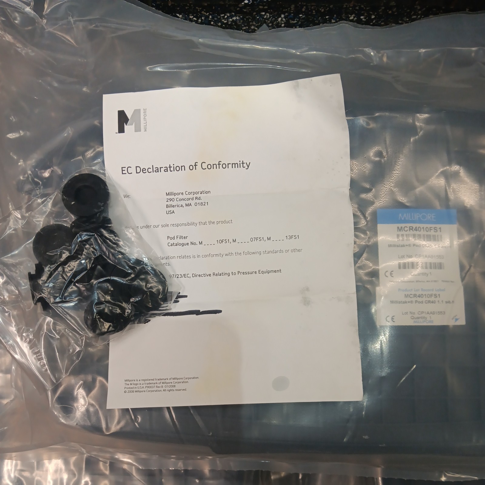 Millipore Millistak+ Pod Depth Filter CR40 Media Series 1.1 m2 MCR4010FS1