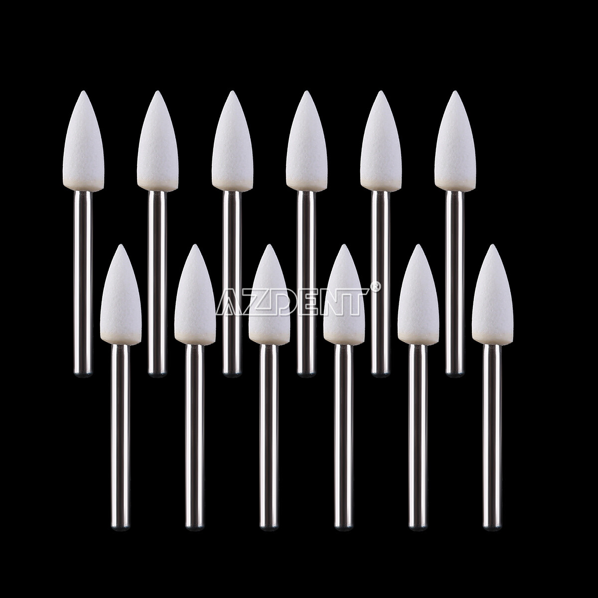 Dental White Stone Porcelain Resin Polishing Burs FG /Composite Finishing Burs