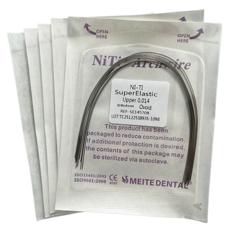 5 Packs Dental Orthodontic Super Elastic Wire Niti Round Arch Wires Ovoid Form