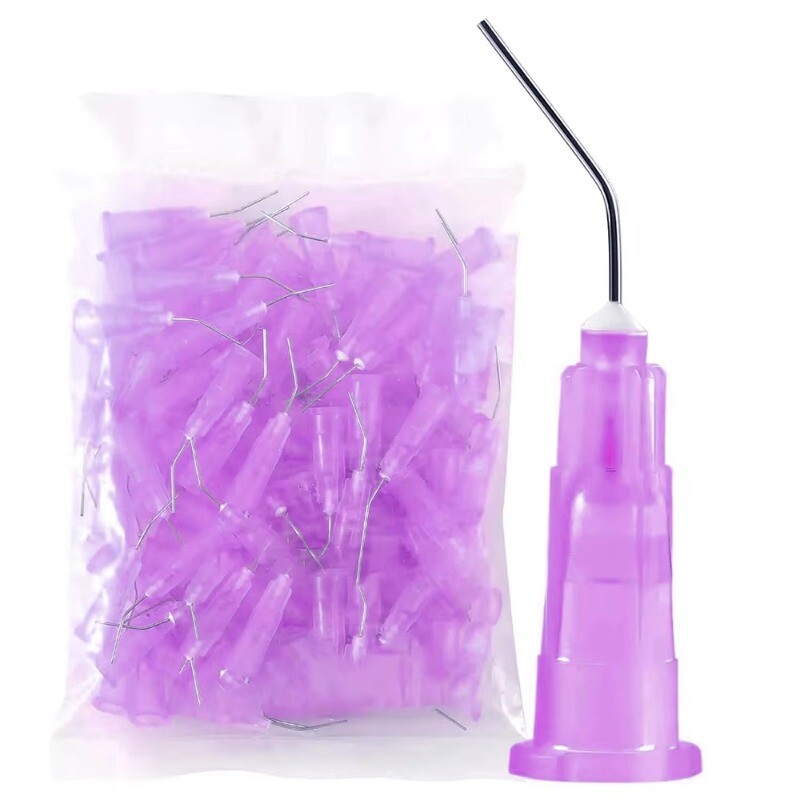 Irrigation Dental Pre Bent Needle Tips For Flow Etch Composite Resin Acid Syring
