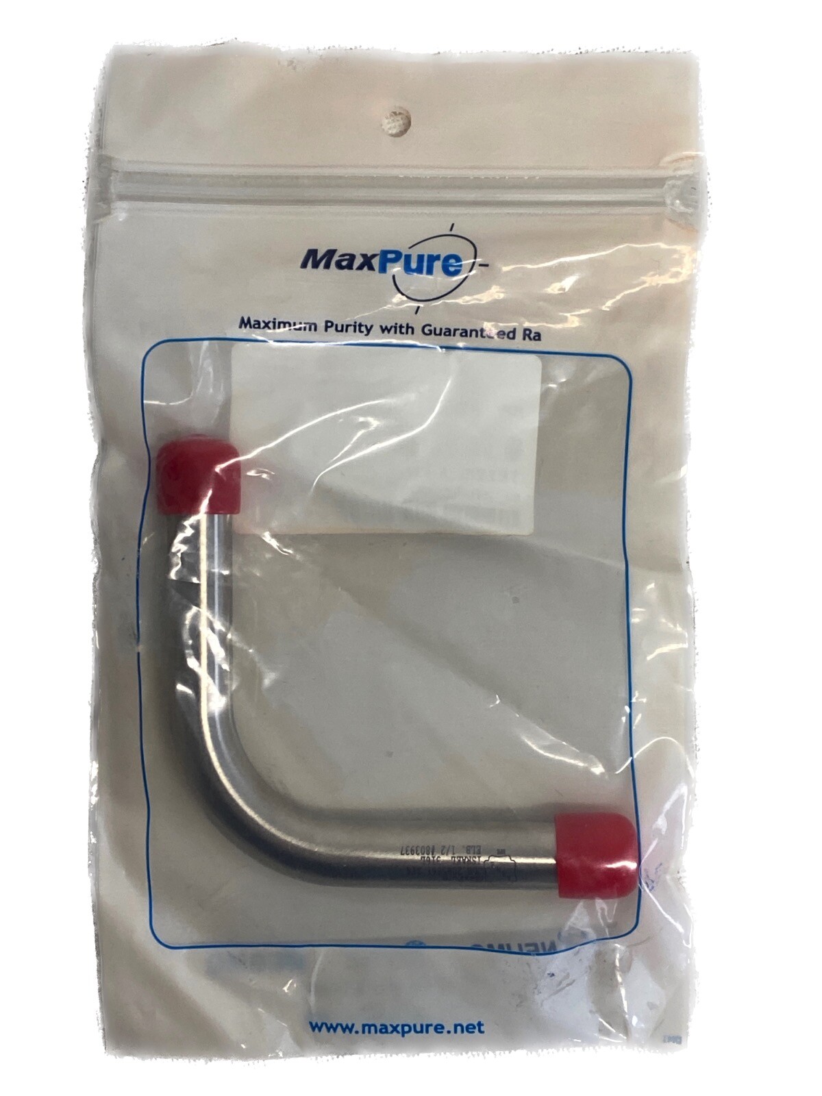 MAXPURE Stainless Steel 90° Weld Elbow with Tangents 1/2” Orb Weld TE2S6L.5-PD