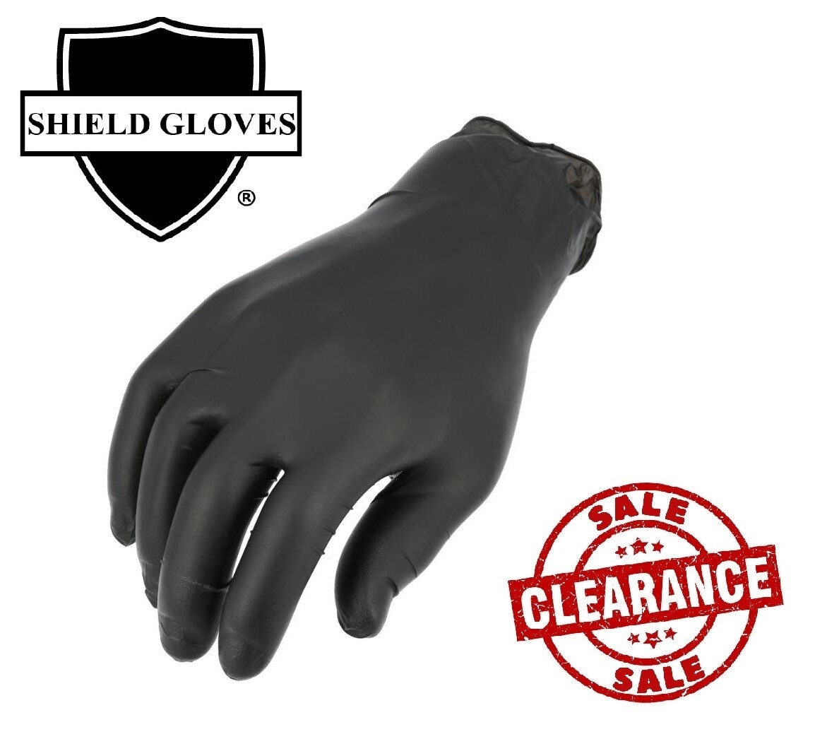2000 Black Nitrile Powder-Free Disposable Gloves X-Small 5 MIL Finger-Textured