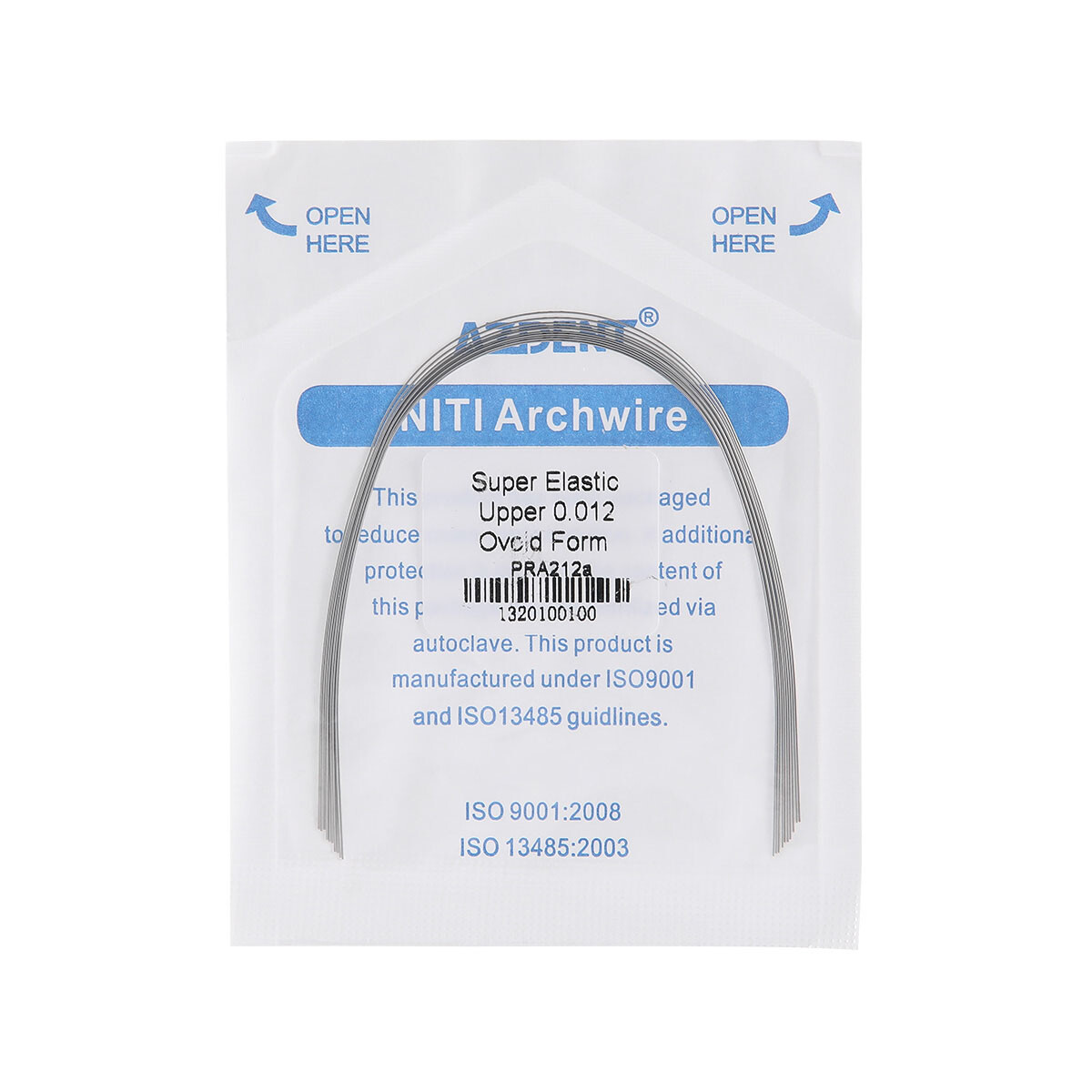 Dental Ortho Brackets Mini Roth/MBT.022/.018 Hooks 345 / Niti Round Arch Wires