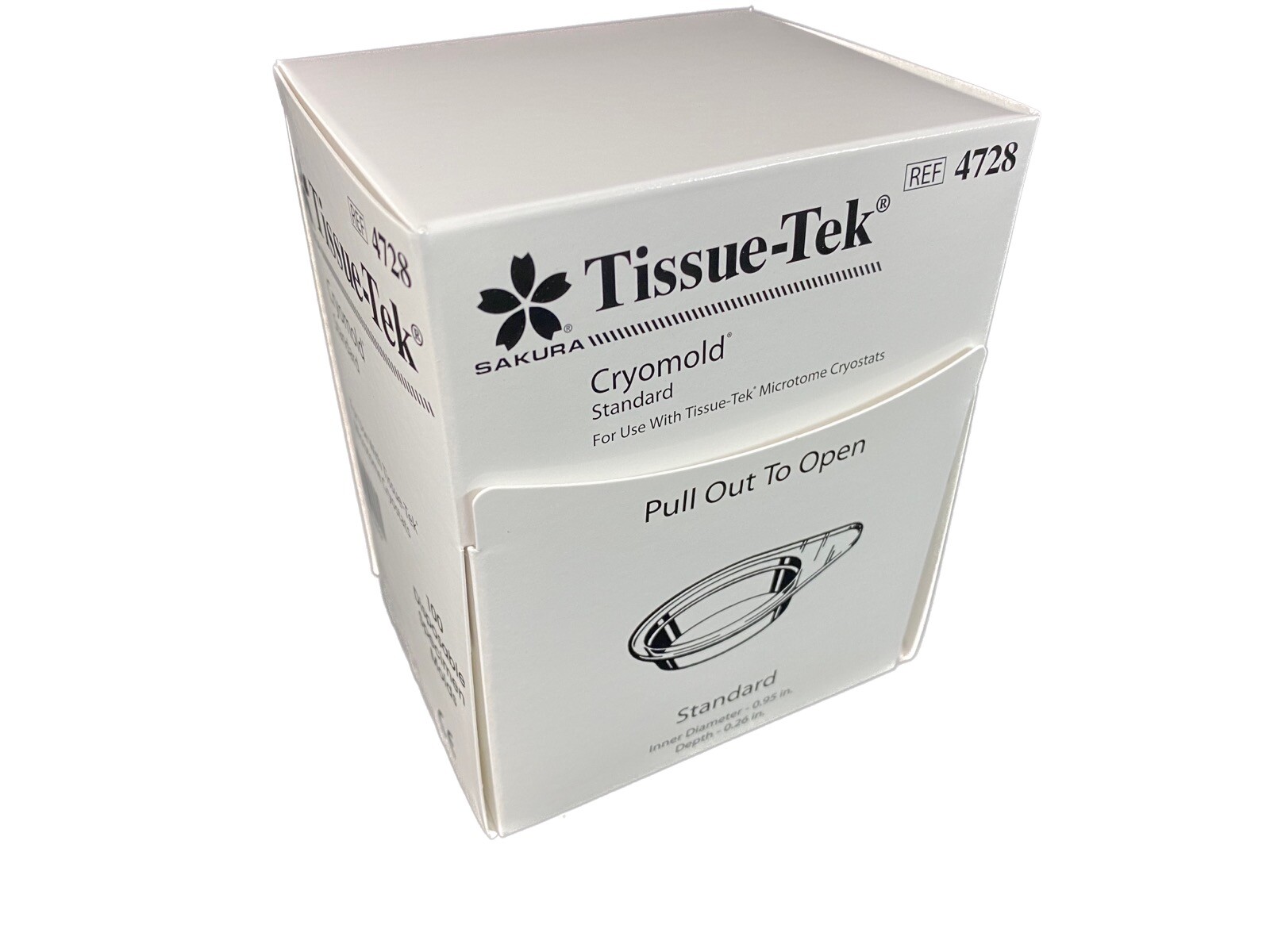 SAKURA Tissue-Tek Round Disposable Specimen Cryomolds 4728 (100/pk)