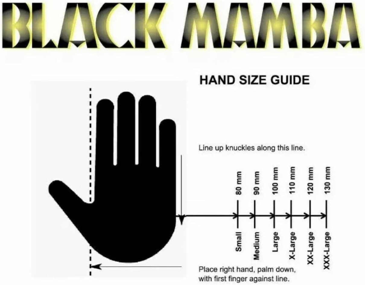 Black Mamba Super Strong Nitrile Gloves 100~Count Medium