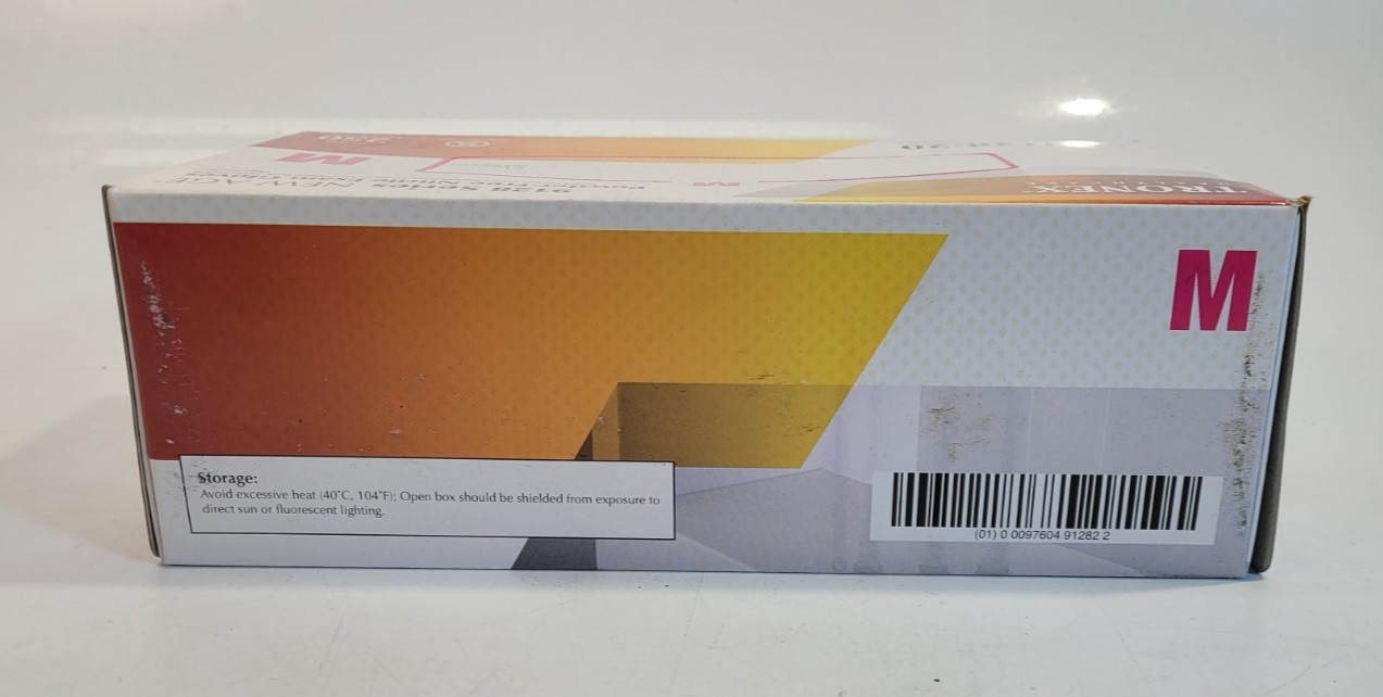 Tronex 9128-20 Nitrile Exam Gloves Powder-Free Size M 250ct Box – Lot of 2