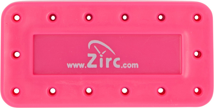 Zirc Dental 50Z403S Magnetic Bur Block 14-Hole Microban Vibrant Pink