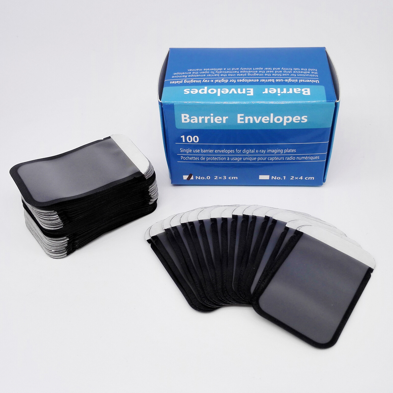 Dental Barrier Envelopes Phosphor Plate Digital X-Ray Size 0 1 2, For RAPD & CP