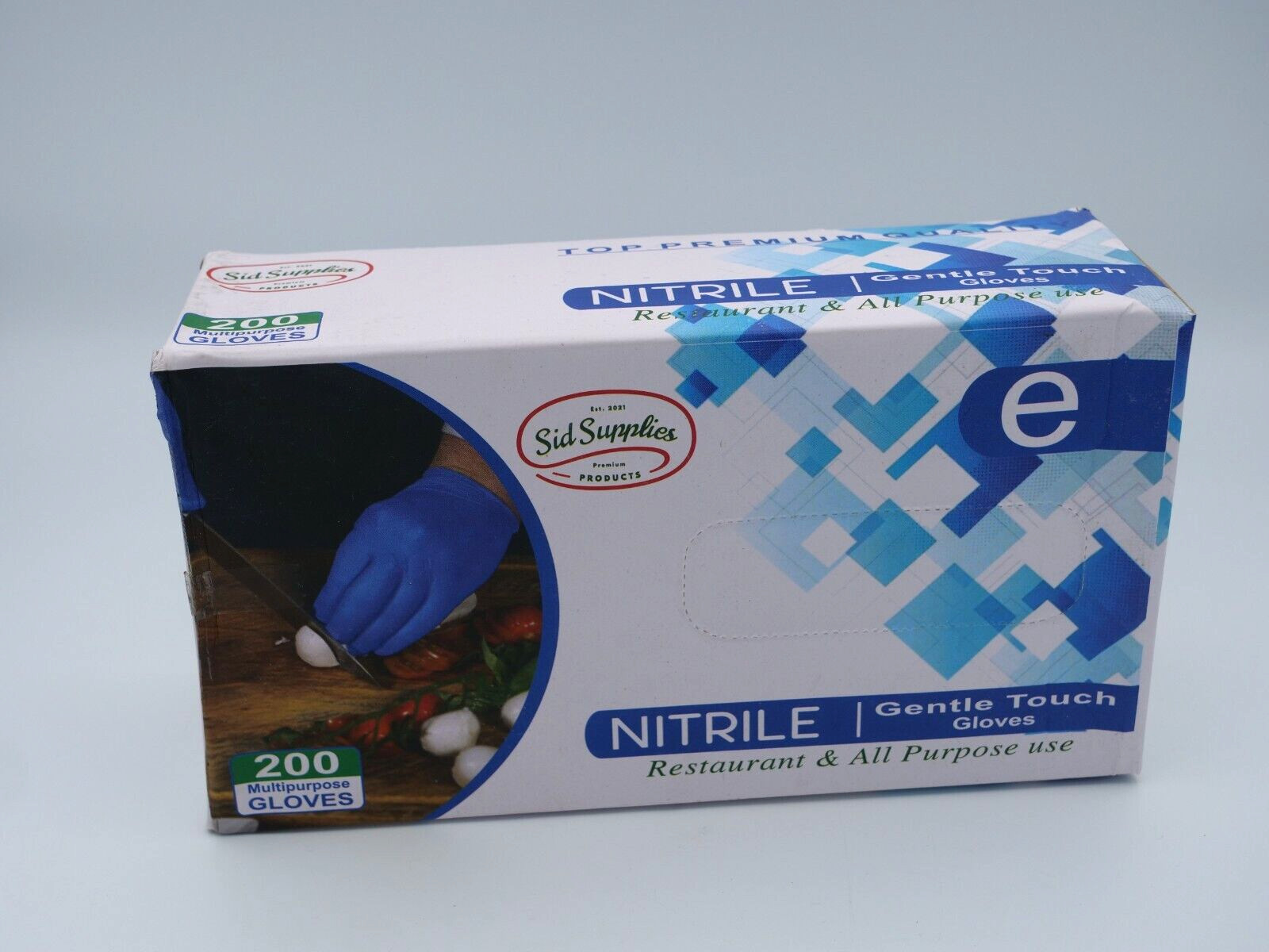 SID SUPPLIES Nitrile Multipurpose Gloves, Medium – 200 Count