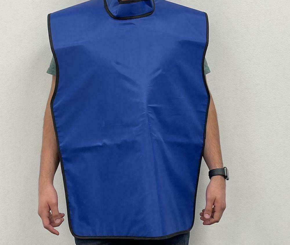 X-Ray Protective Clothing Apron With Collar For Adults Color Blue 1/bx