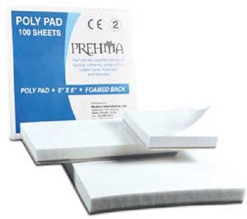 Prehma 15-03022- Poly Mixing Pad,1 3/8″ x 1 3/8″(3.5cmx3.5cm),White, Extra heavy