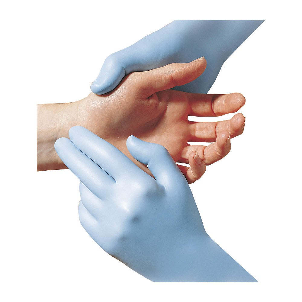 SHOWA 9905PFL Disposable Gloves,Nitrile,L,PK50 4JF33