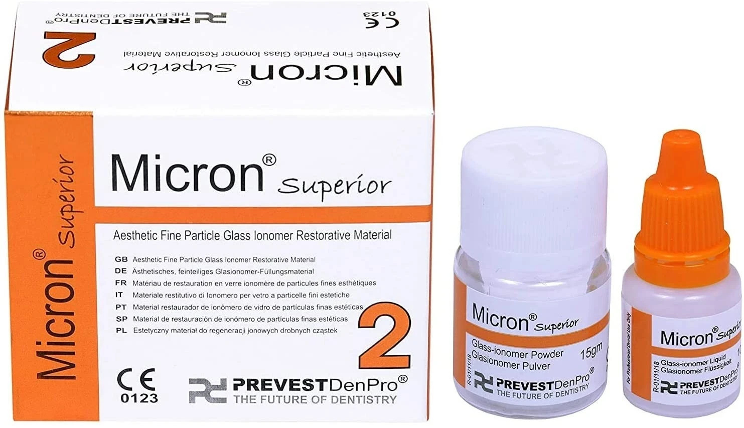 Prevest Denpro Micron Superior 2 Type II Glass Ionomer Restorative Cement GIC