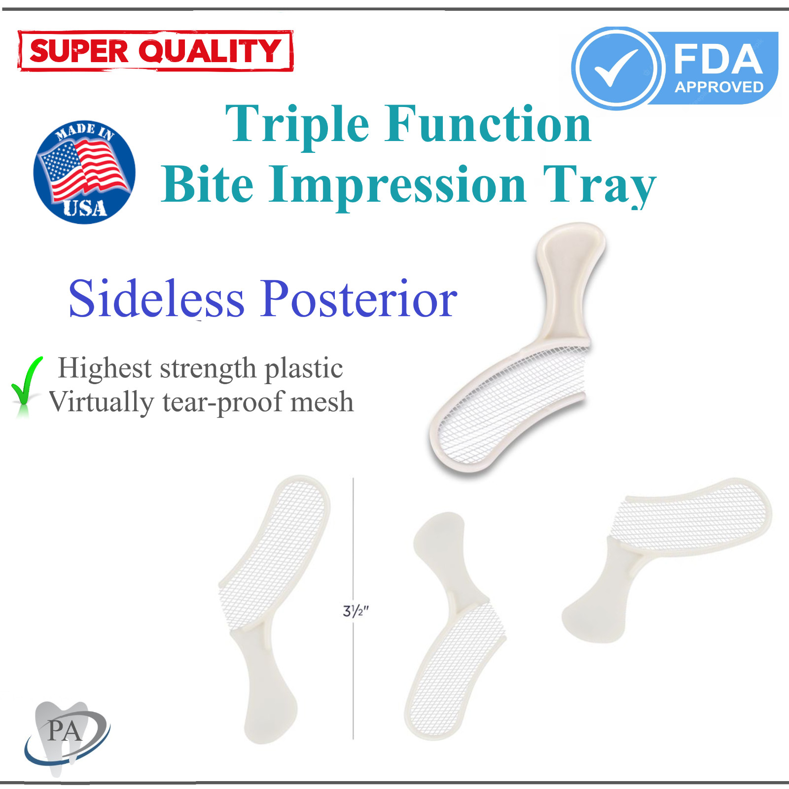 Dental Polybite Bite Registration Trays Posterior/ Quadrant/ Anterior /Full Arch