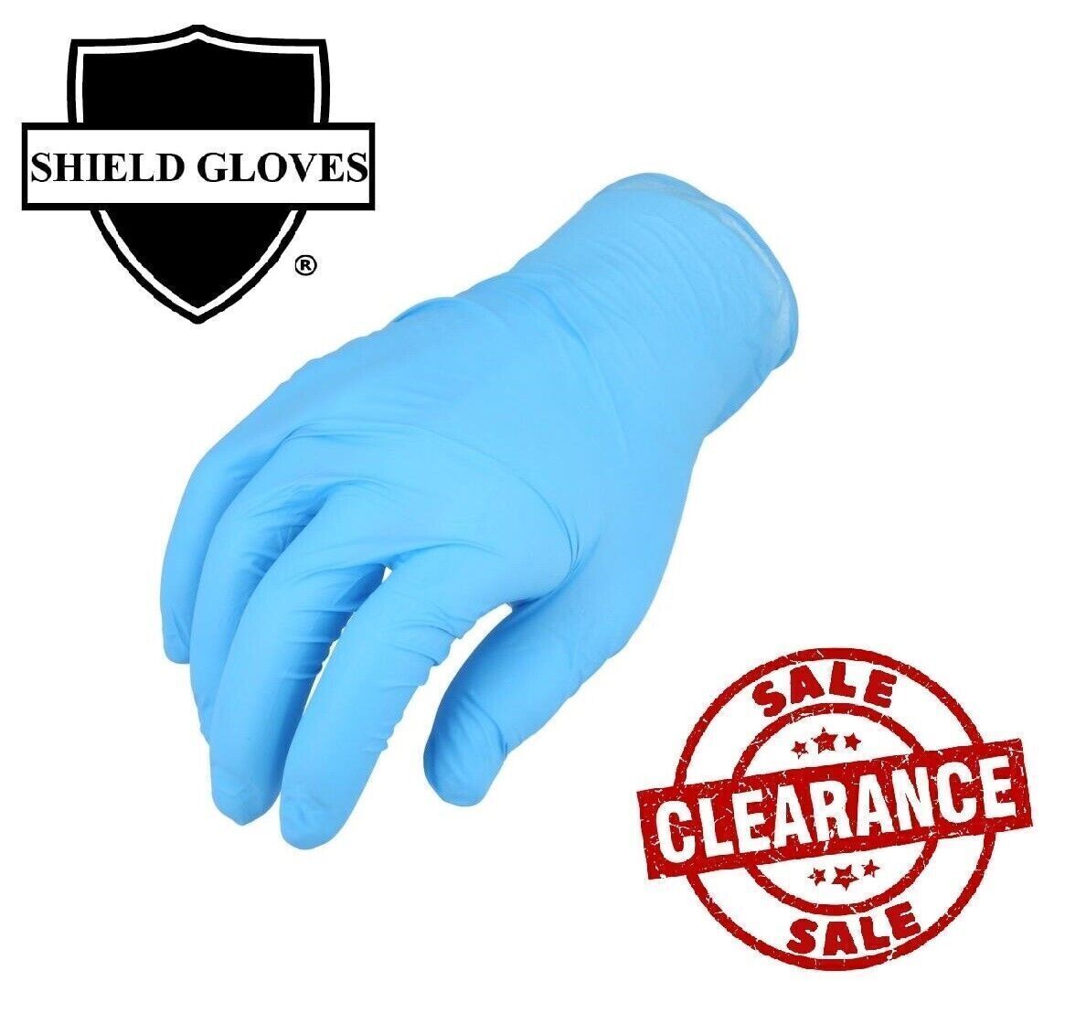 2000 Blue Nitrile Powder-Free Disposable Gloves X-Large 3 MIL Finger-Textured