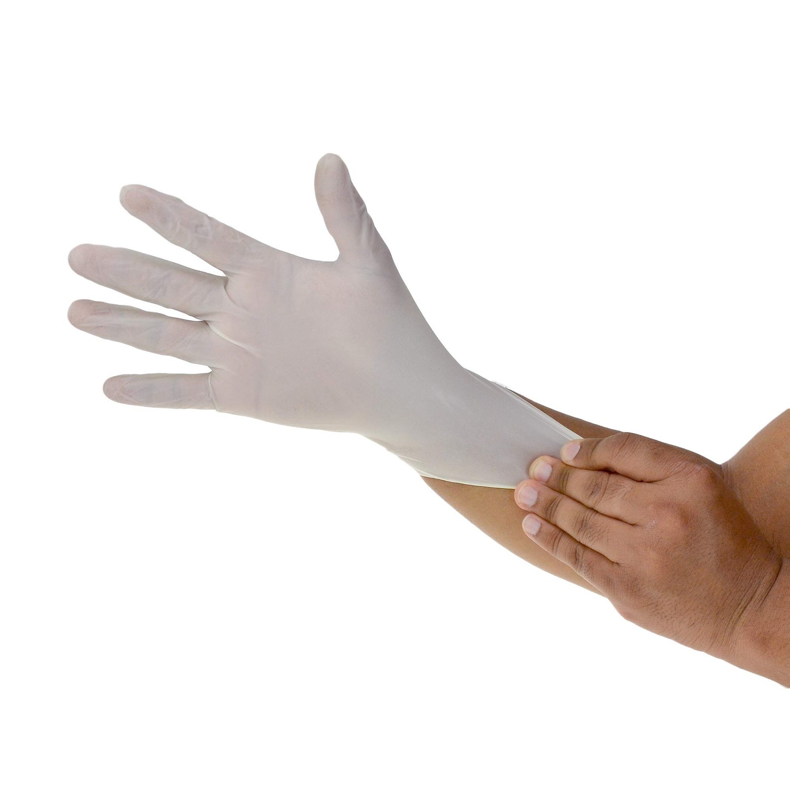 Dealmed Latex Exam Gloves, Powder Free, Cream, Large, 100 Count (Pack of 10)