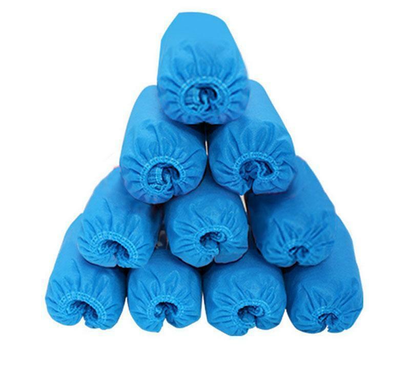 100 Pcs Blue Disposable Non-woven fabric Shoe Covers Medical Dust-proof