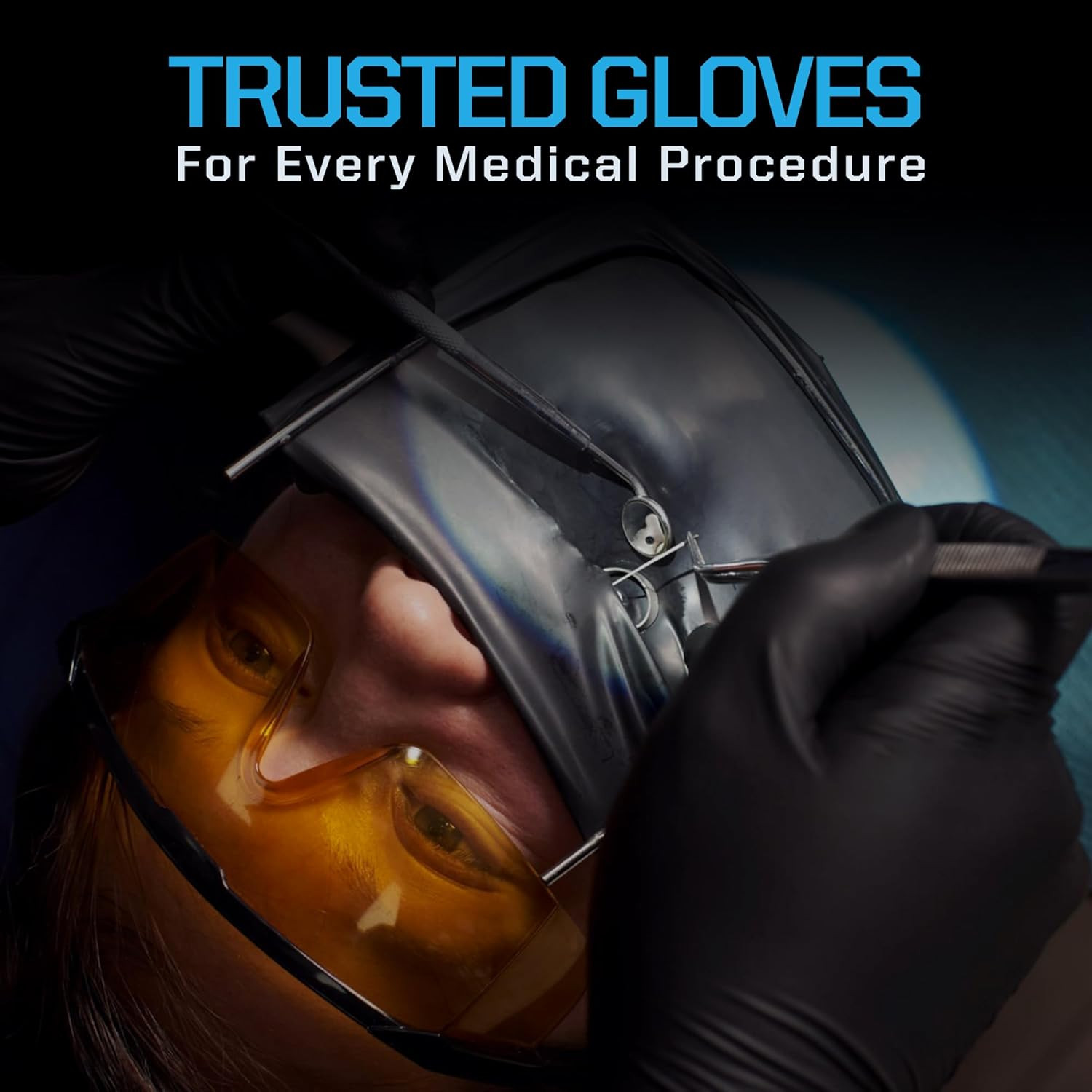 6Mil Black Nitrile Disposable Medical Exam Gloves – Heavy Duty 1000 PCS Gloves P