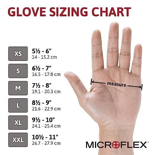 MICROFLEX® NeoPro® EC NEC-288 Neoprene chemical-resistant gloves, size small