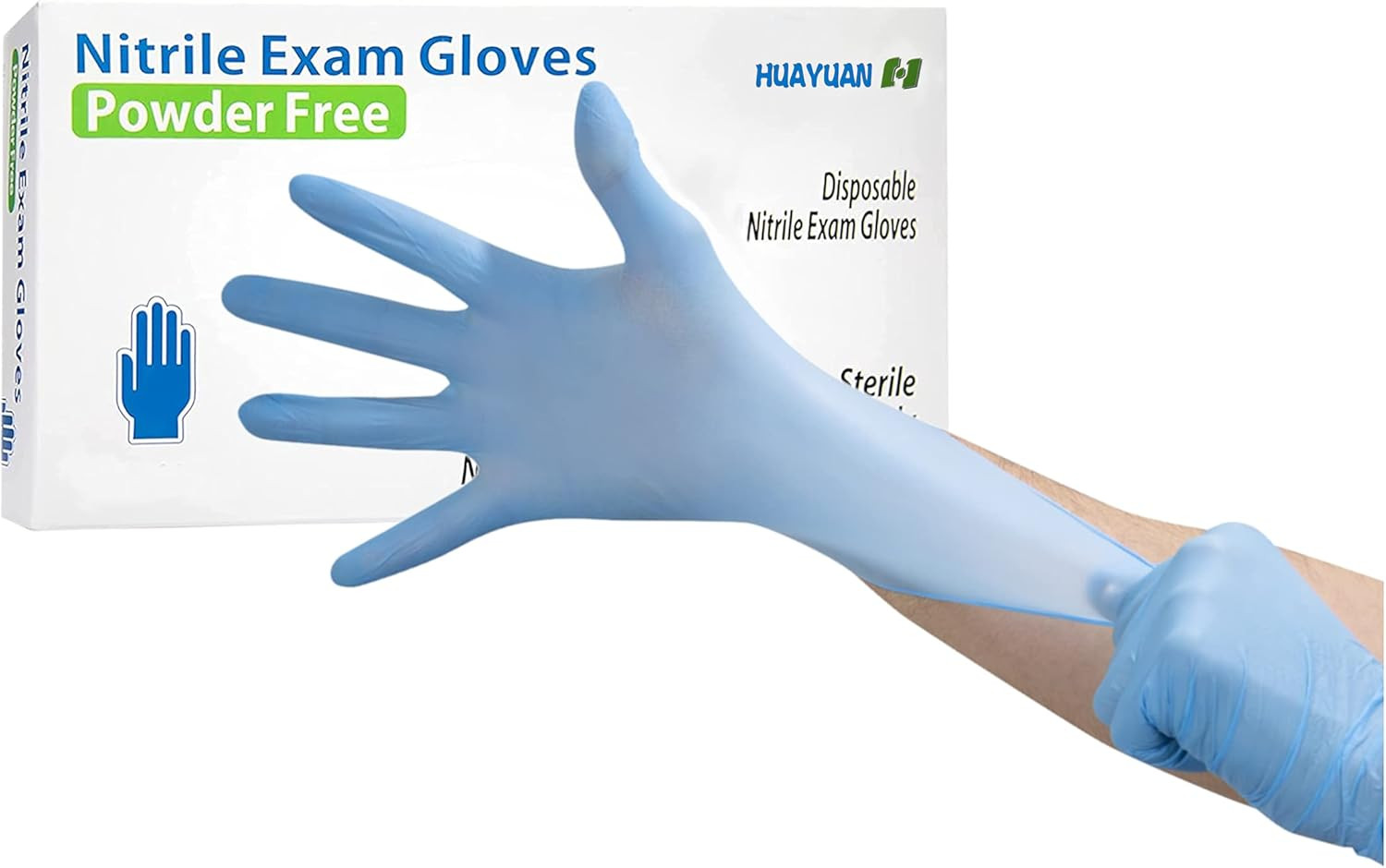 Circlecare Powder-Free Nitrile Disposable Exam Gloves, Industrial Medical Examin