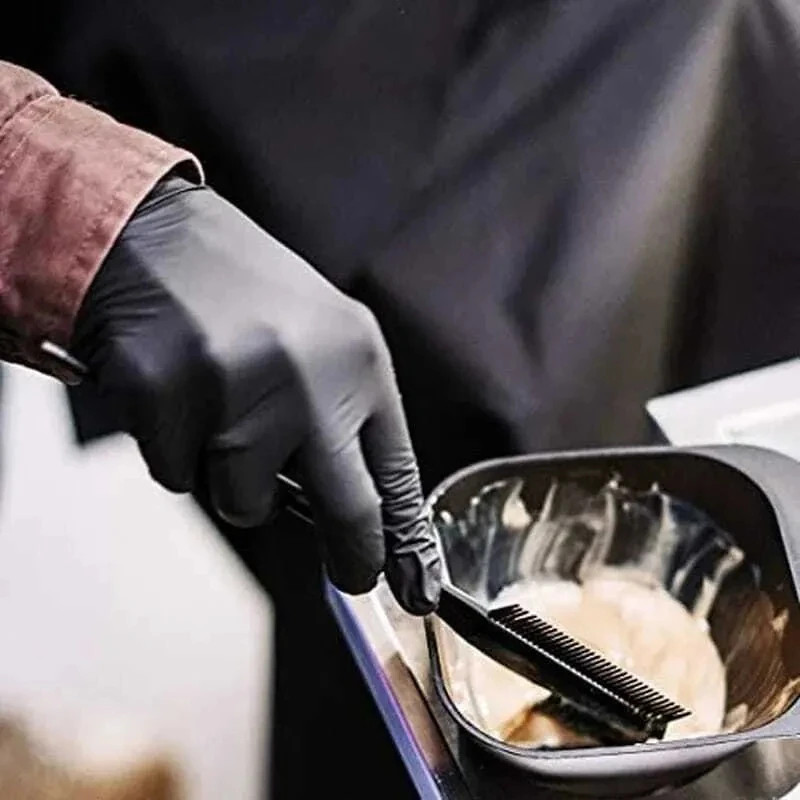 100/50/20PCS Black Nitrile Gloves Thickened Disposable Gloves for Cleaning Haird