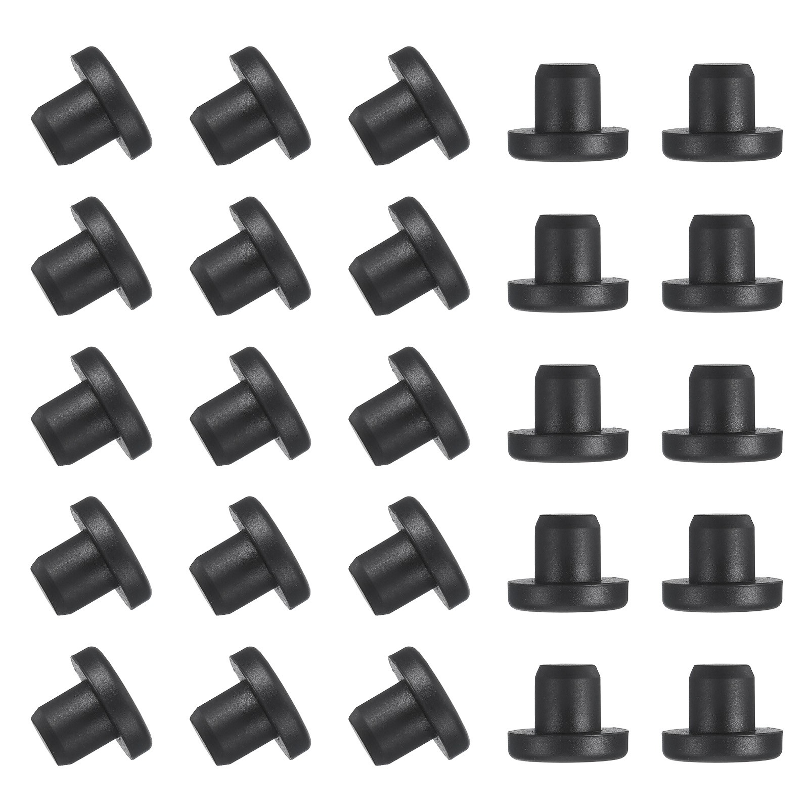 25 Pcs t Shaped Solid Silicone Stopper, Dia 10.5 Mm/0.41 Inch Rubber Hole Plugs