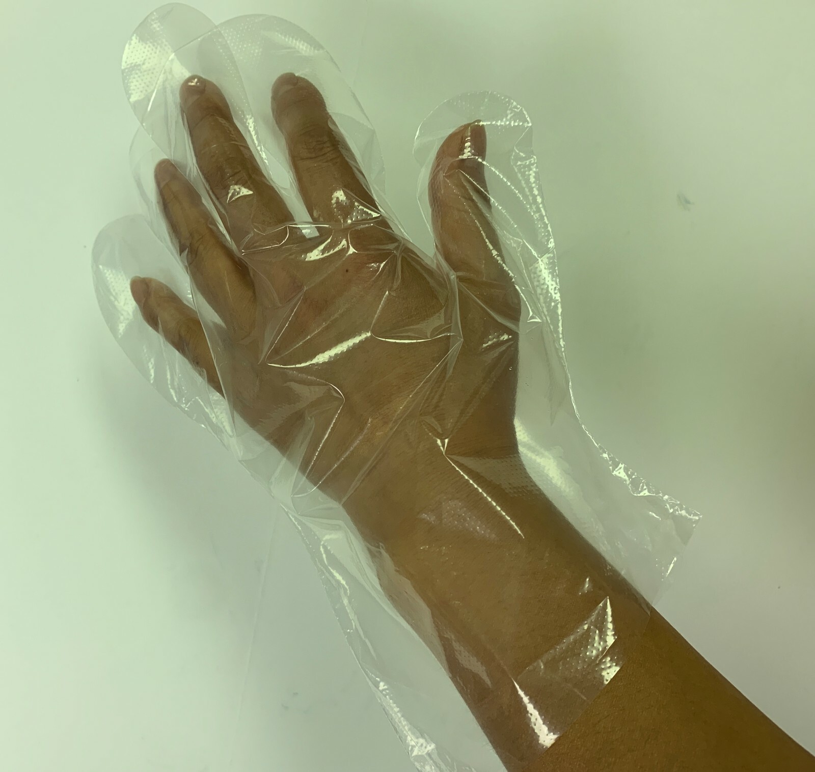 2000 PCS A.W.T. Disposable Clear PE Gloves, Heavyweight, Large (L), PGH-50