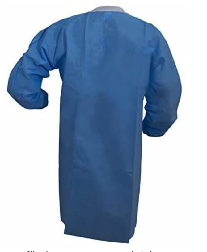 SMS 45 GSM 2 Pockets Lab Coat Disposable Unisex Adult M/L High Quality 20 Pcs