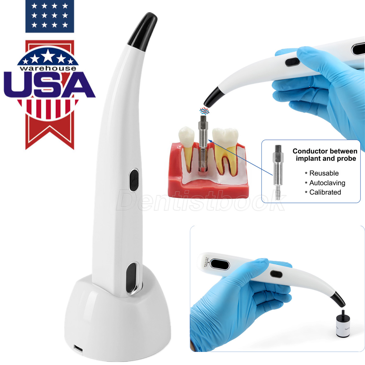 Dental ISQ Osseointegration Implant Stability Meter Instrument System Unit