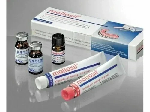 MOLLOSIL Long Term A Silicone based Denture Reline Material CHAIRSIDE USE