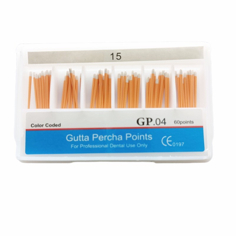 60 Pcs/Box Dental Endo Root Canal Obturating Gutta Percha Points Taper