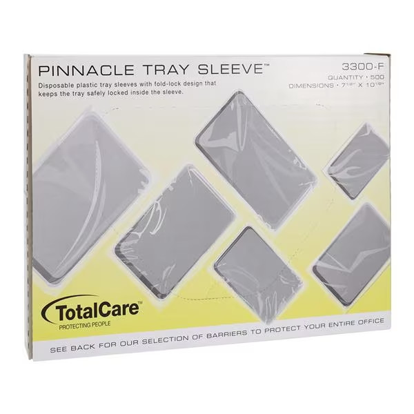 PINNACLE/KERR DENTAL TRAY SLEEVE TOTALCARE 500/BOX 3300-F 7.5″x10.5″