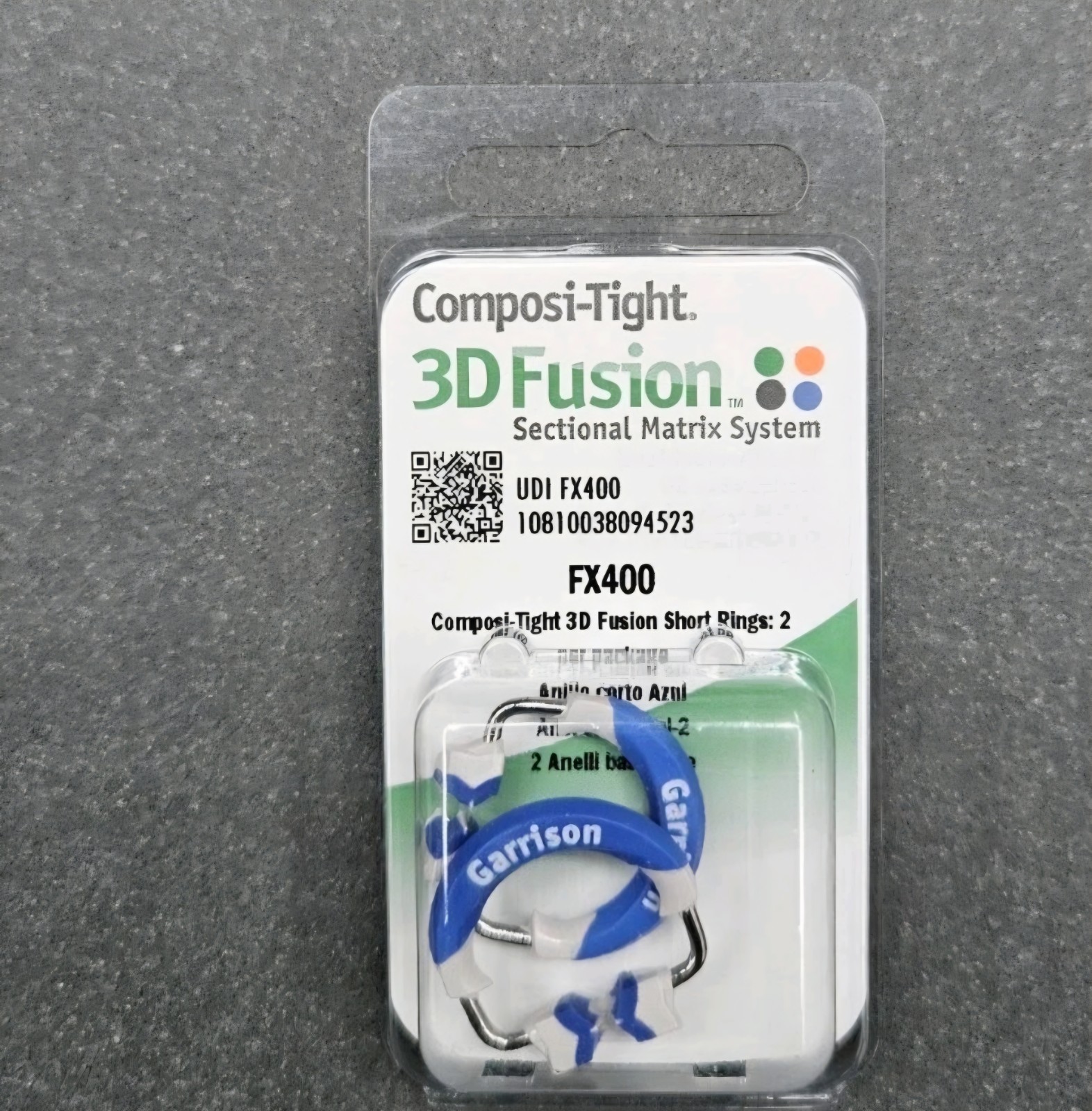 GARRISON Composi-Tight3D Fusion Sectional Matrix System FX400 BLUE SHORT RINGS