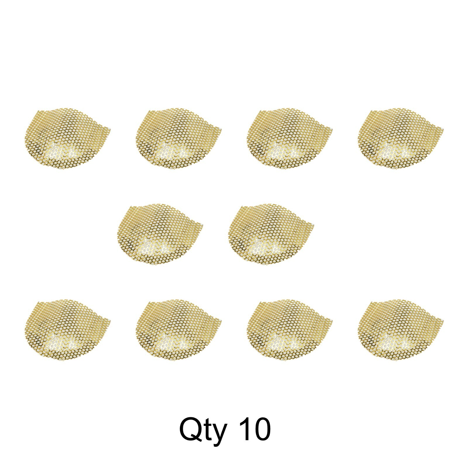 Dental Lab Grid Strengtheners Frego Reinforcement Mesh 10 Pcs Gold Plated Upper