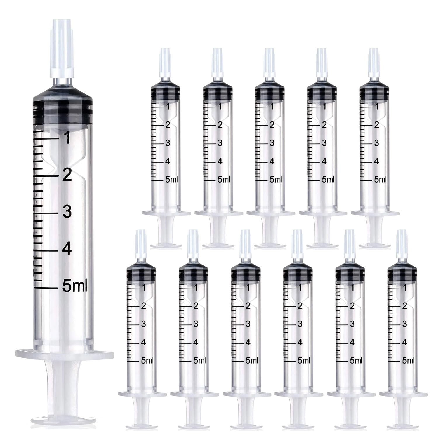 5 ml Syringe Without Needle, Syringe for Liquid with Cap, Oral, Scientific L…