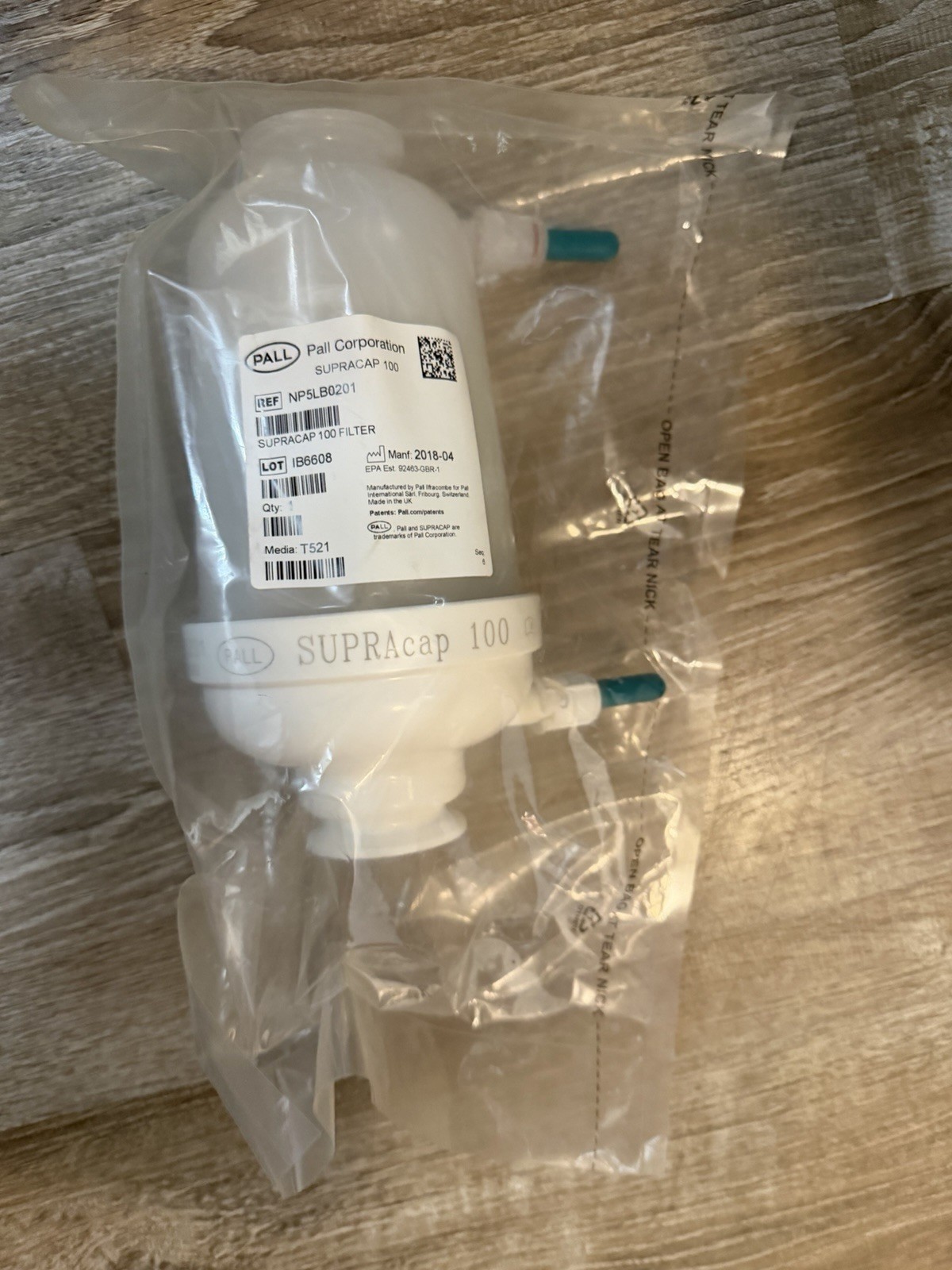 Pall NP5LB0201 Supracap 100 Filter !! MFG 2018 !! Sealed !!