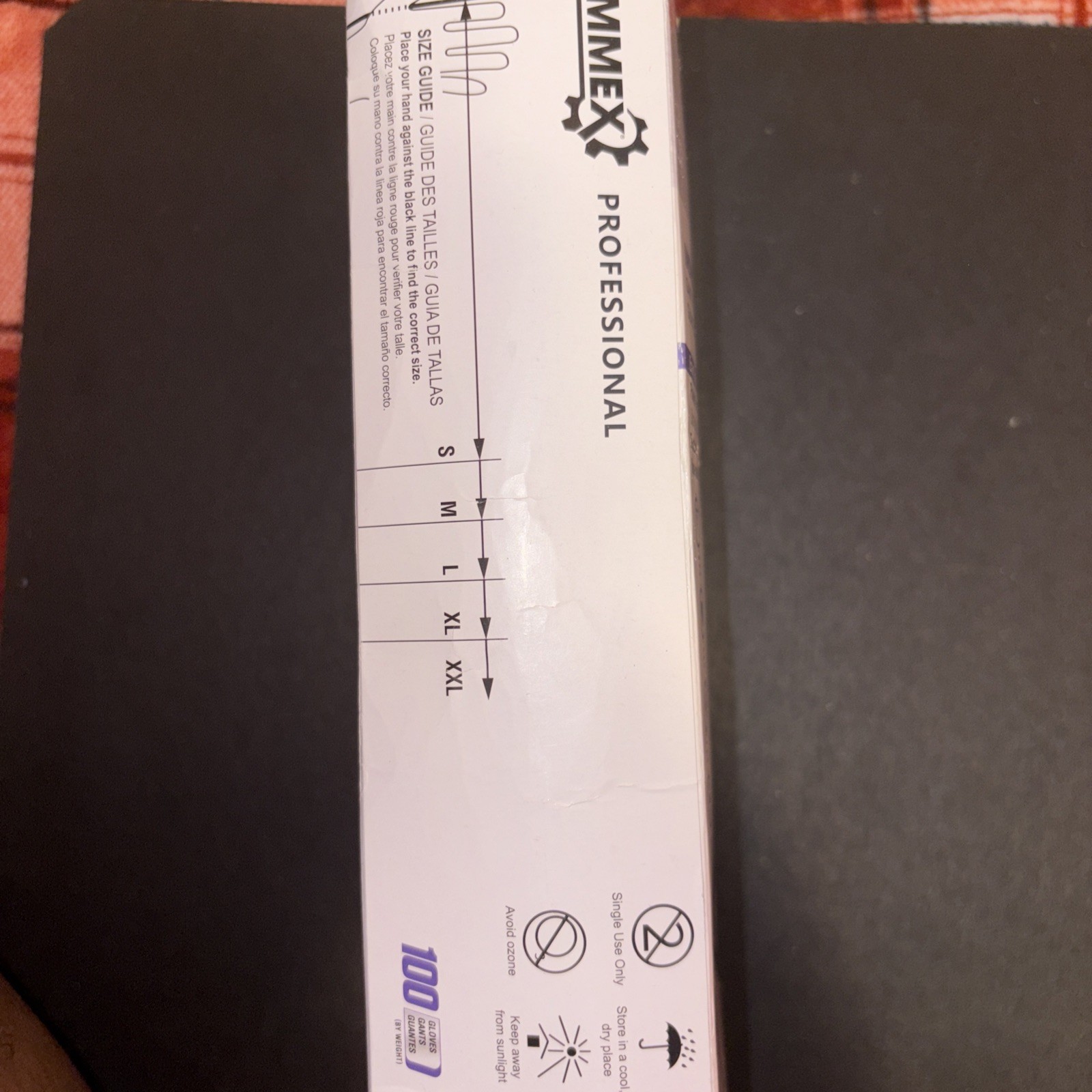 Ammex Indigo Nitrile Exam Gloves, Latex & Powder Free, Size Small (Bx of 100)