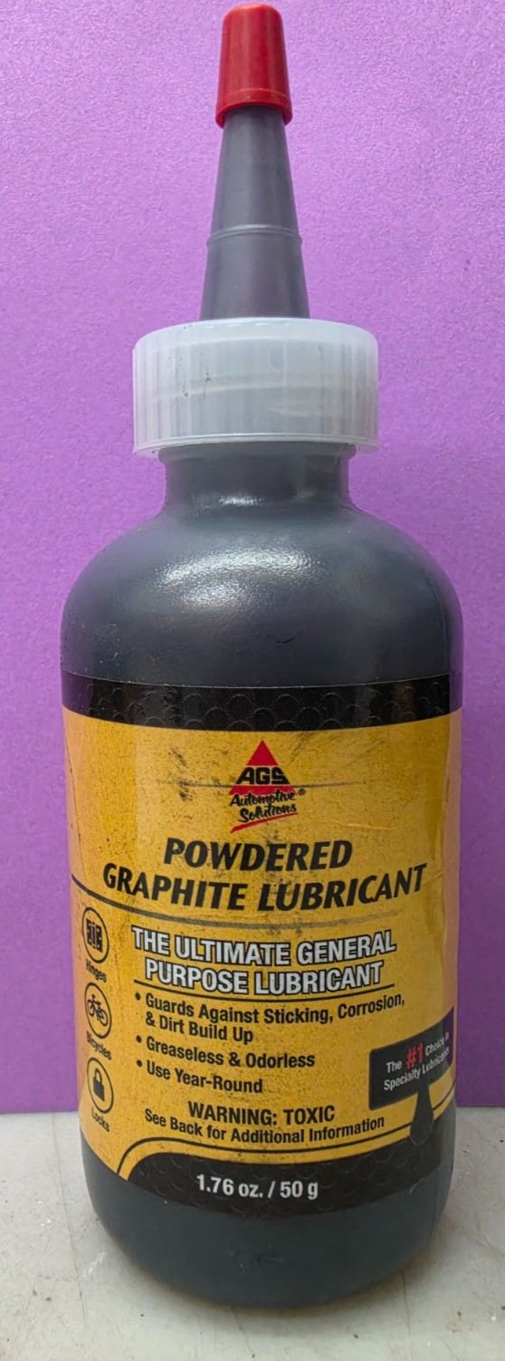 (2) AGS Company Powdered Graphite Lubricant Bottle 1.76 oz. (MZ-21 REV B)