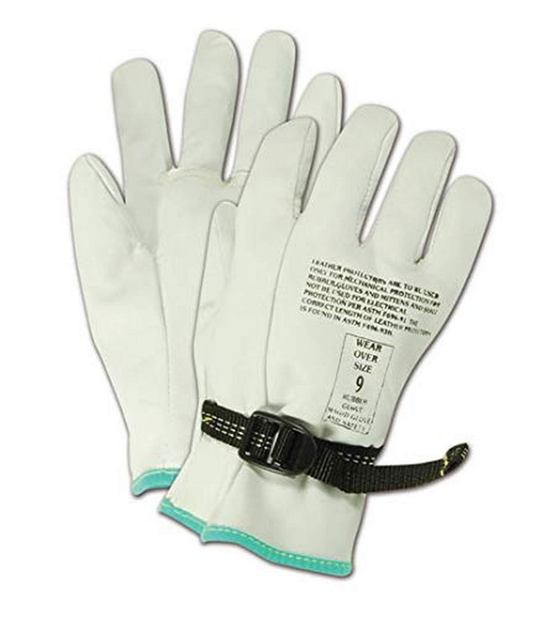 Magid Powermaster 12501Ps Leather Linesmen Protector Gloves 6 Pairs 9.5 Length
