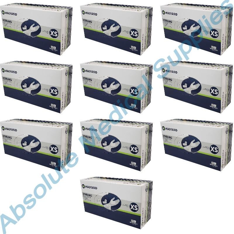 *2,000-Gloves* Halyard Sterling Nitrile Powder-Free Examination X-Small 50705