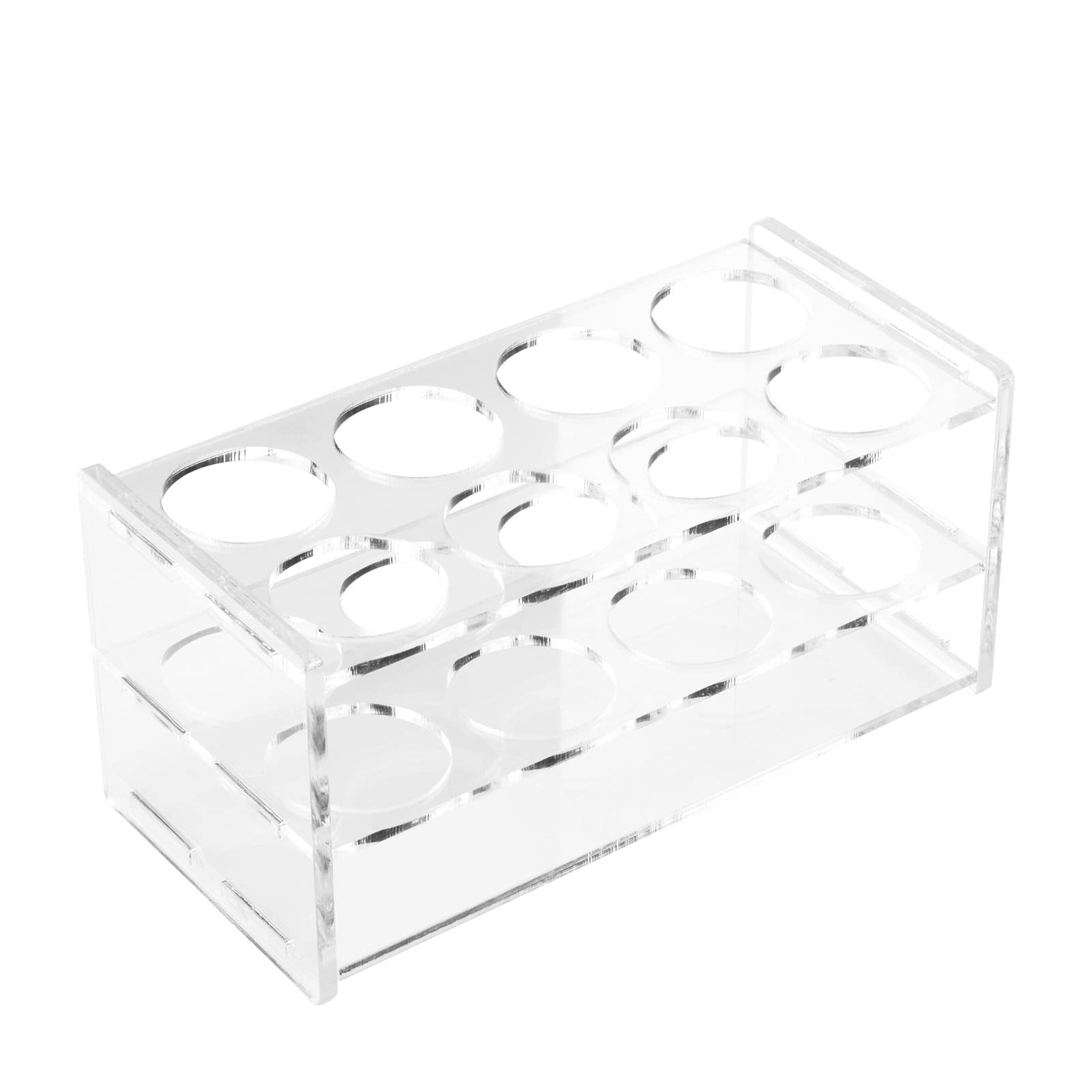8 Holes Transparent Acrylic Test Tube Rack Holder Stand For 50ML Lab Tube