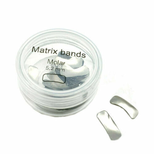 50 Pcs/box Dental Sectional Contoured System Metal Matrices Refill Matrix Bands